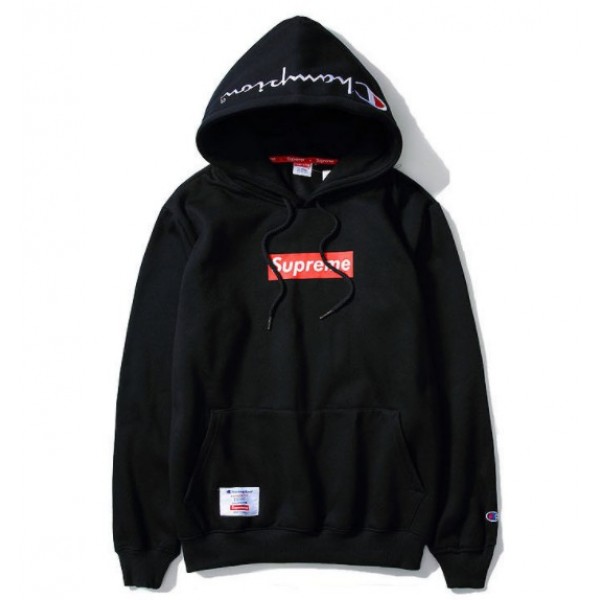 champion supreme box logo hoodie
