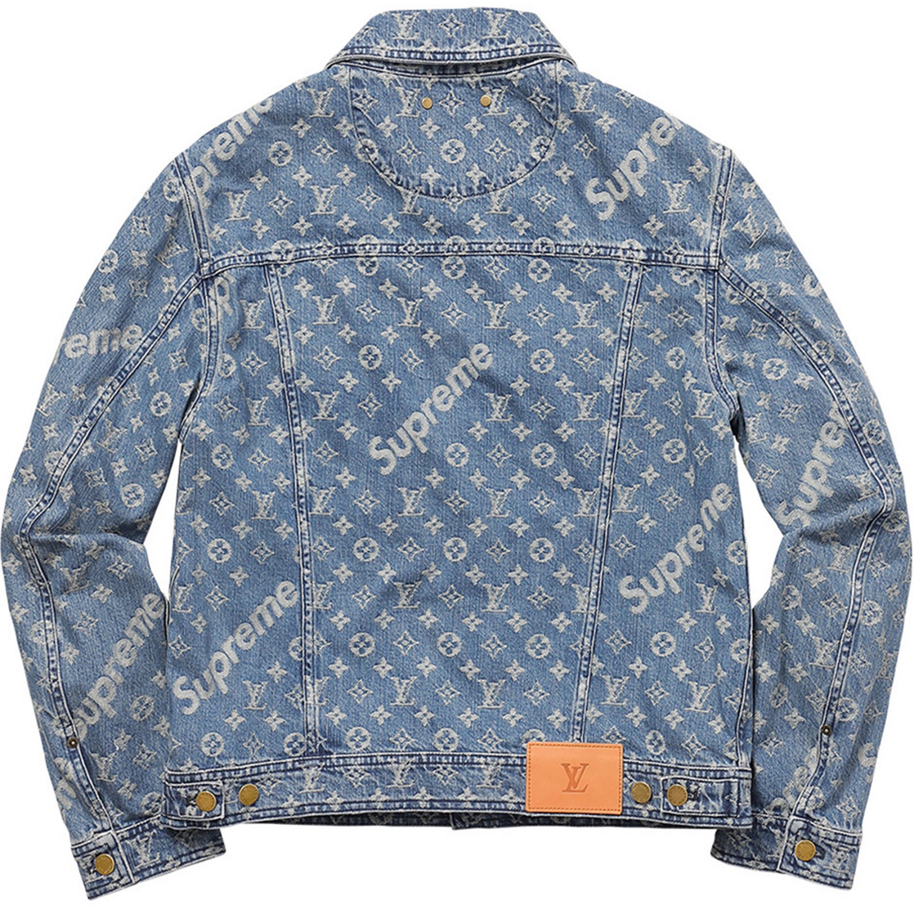 lv supreme jeans jacket